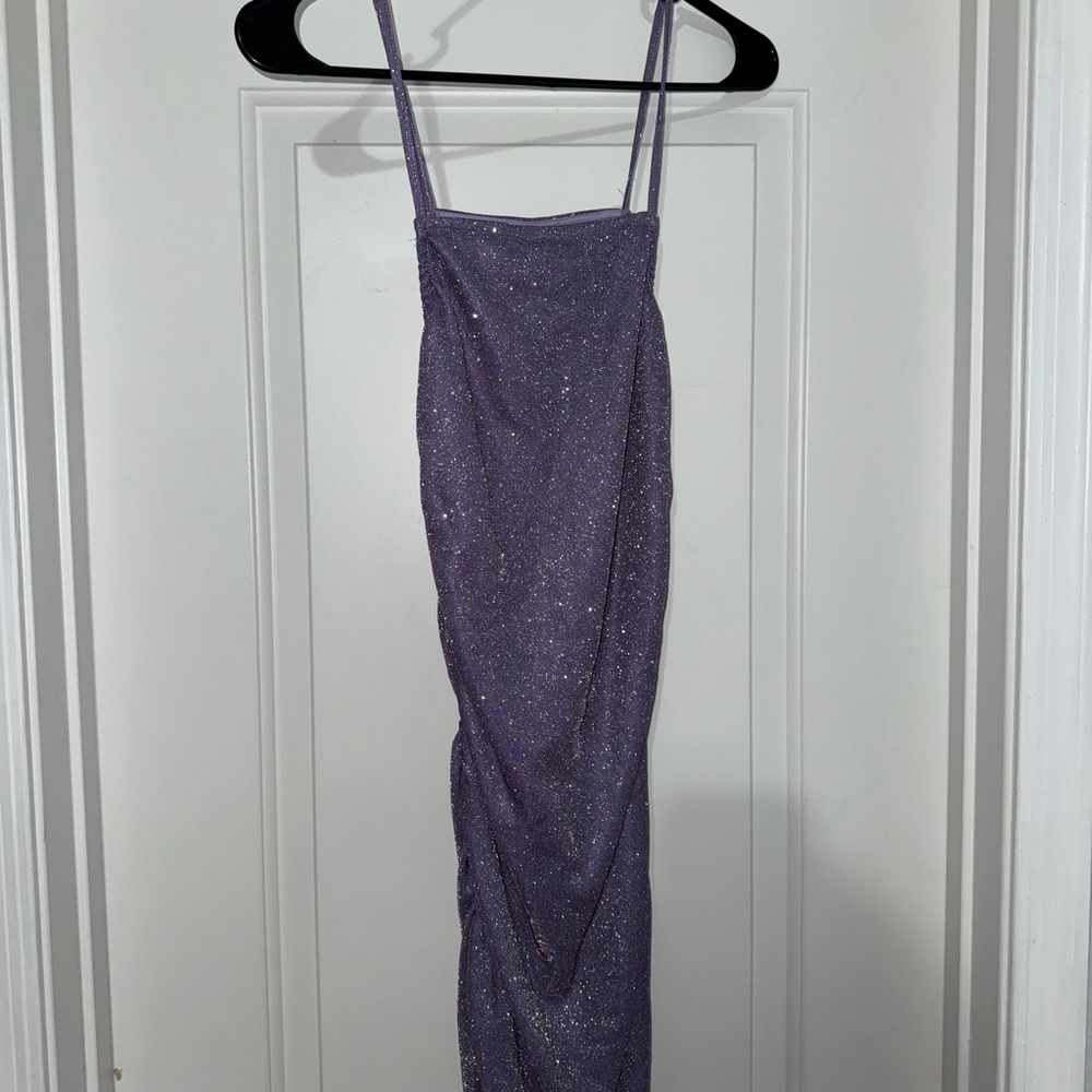 Beautiful Purple Sparkle Mini Dress